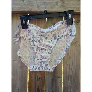 white floral lucky brand panties underwear women's medium